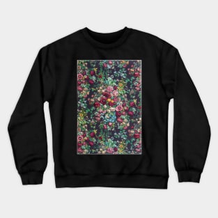 Pretty Retro Flower Chintz Peonies Calico Pattern Crewneck Sweatshirt